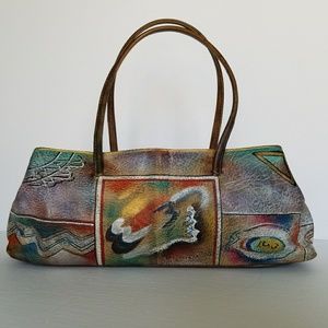 Small Anuschka Handbag Hand Painted